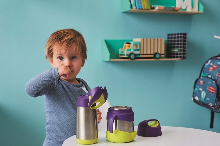 Termos na jedzenie 335 ml. Emerald Forest B.BOX Widelec Łyżka Zestaw