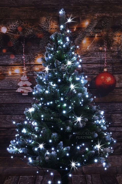 LAMPKI CHOINKOWE 500 LED 35M ZEWNĘTRZNE NA CHOINKĘ OŚWIETLENIE ŚWIĄTECZNE