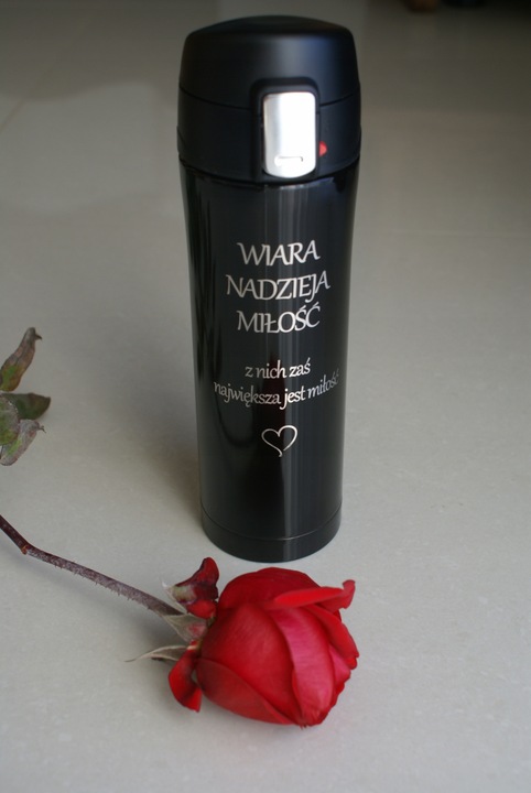 Kubek termiczny termos KIEROWCY + GRAWER prezent