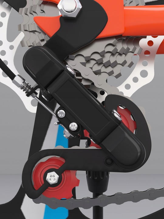 ROWER DZIECIĘCY ROWEREK 20 CALI TARCZE KOŁA BOCZNE AMORTYZATOR PRZERZUTKI