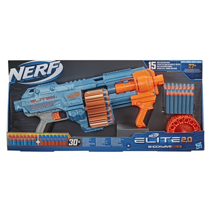 PISTOLET NERF KARABIN ELITE 2.0 KARABIN SHOCKWAVE RD-15 E9527 + 30 STRZAŁEK