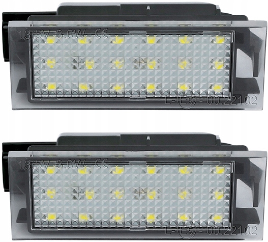 PODŚWIETLENIE LED TABLICY REJESTRACYJNEJ REJESTRACJI RENAULT Master II III