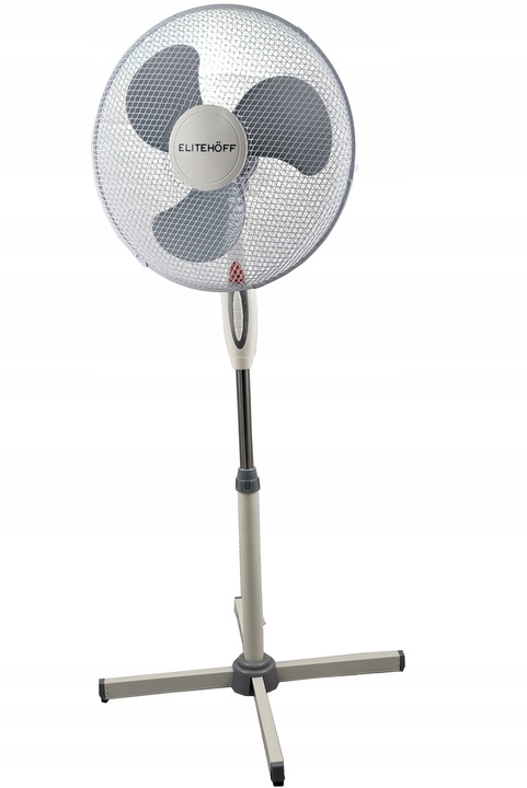WENTYLATOR WIATRAK STOJĄCY PODŁOGOWY BIAŁY DUŻY