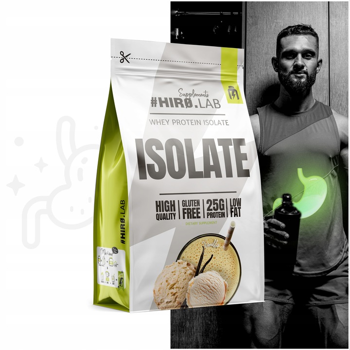Izolat Białka BIAŁKO 700 g wpi Whey Protein Isolate wanilia ISO Hiro