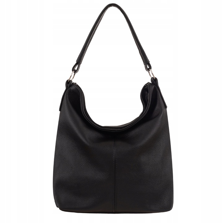 CZARNA TOREBKA SKÓRA NATURALNA WOREK SHOPPER A4 KLASYCZNA TORBA SKÓRZANA