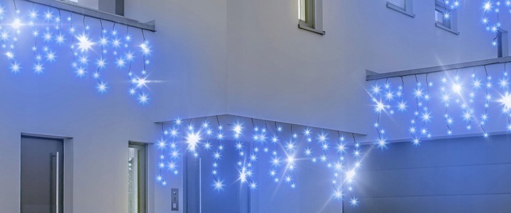 GIRLANDA ZEWNĘTRZNA 240LED 15M GRUBY ZIELONY KABEL FLESZ FLASH BŁYSK ISKRA