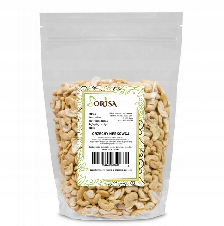 Orzechy Nerkowca 1kg ŚWIEŻE NATURALNE Nerkowce