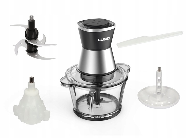 ROZDRABNIACZ DO ŻYWNOŚCI 3W1 500W 2 PRĘDKOŚCI 2L