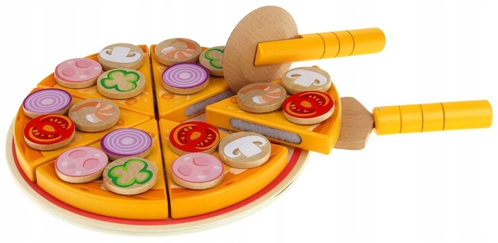 PIZZA DREWNIANA DO KROJENIA NA RZEP AKCESORIA