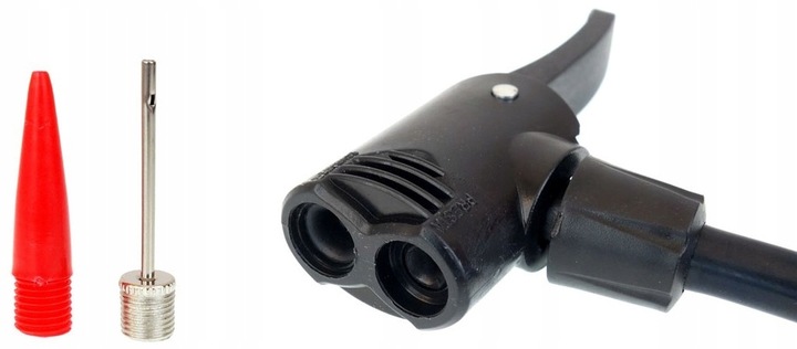 STACJONARNA POMPKA ROWEROWA METALOWA MANOMETR AMIO