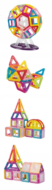 Klocki magnetyczne Picollo Klocki magnetyczne PANELE 128 szt.