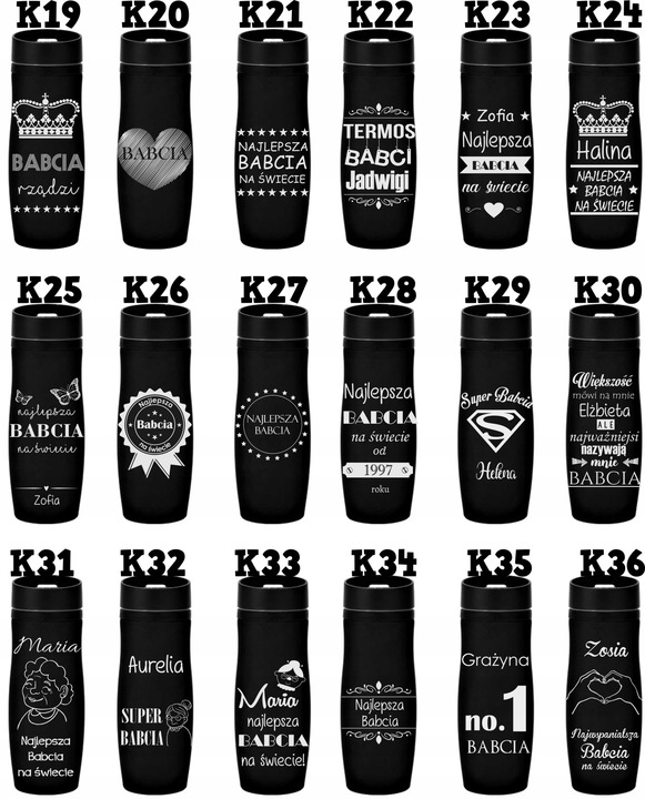 KUBEK TERMICZNY Z GRAWEREM PREZENT WALENTYNKI DZIEŃ KOBIET