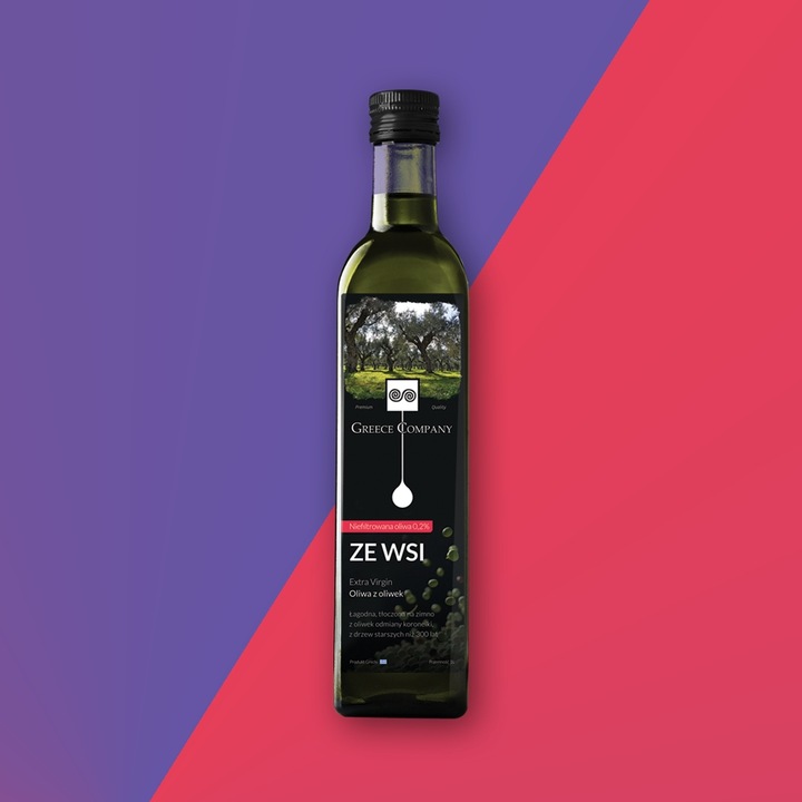 Oliwa z oliwek ZE WSI niefiltrowana Extra Virgin wytrawna 0.2 1 L