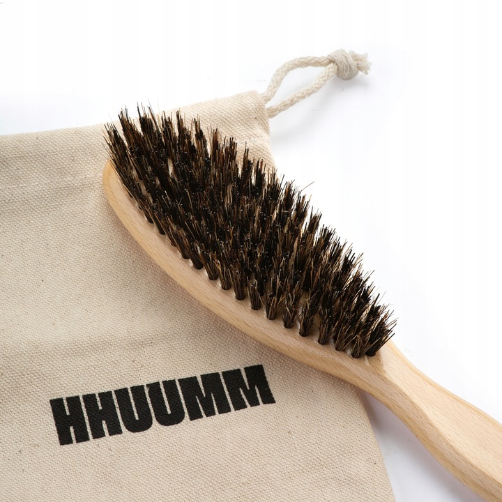 Szczotka Do Włosów Z Dzika Mix Włosia Z Naturalnego Drewna Bukowego HHUUMM