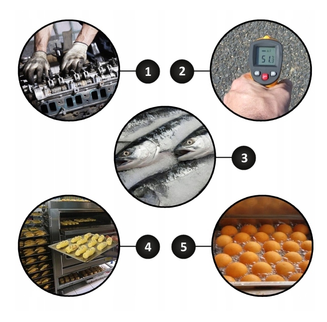 PIROMETR TERMOMETR LASEROWY BEZDOTYKOWY MIERNIK TEMPERATURY -50 +530 st.C