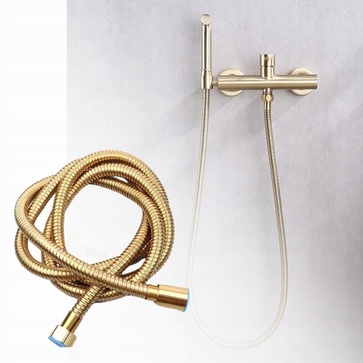 WĄŻ PRYSZNICOWY ZŁOTY 150CM