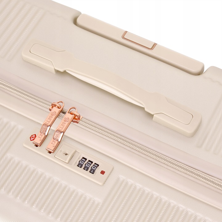 BETLEWSKI Walizka Podróżna duża pojemna na wakacje na kółeczkach stylowa