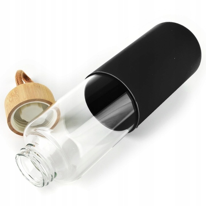 Butelka SZKLANA na napoje wodę sok lemoniadę koktajl smoothie bidon 0.6L