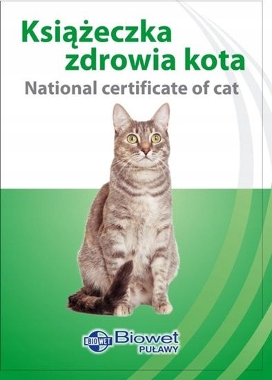 Książeczka zdrowia kota międzynarodowa
