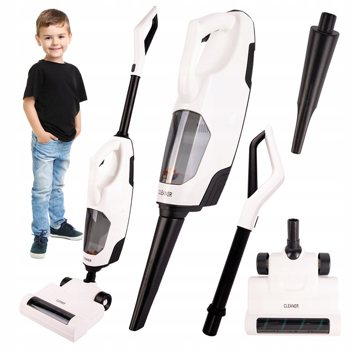 ODKURZACZ PIONOWY DLA DZIECI BEZPRZEWODOWY Z FUNKCJĄ SSANIA Z DŹWIĘKIEM 2w1