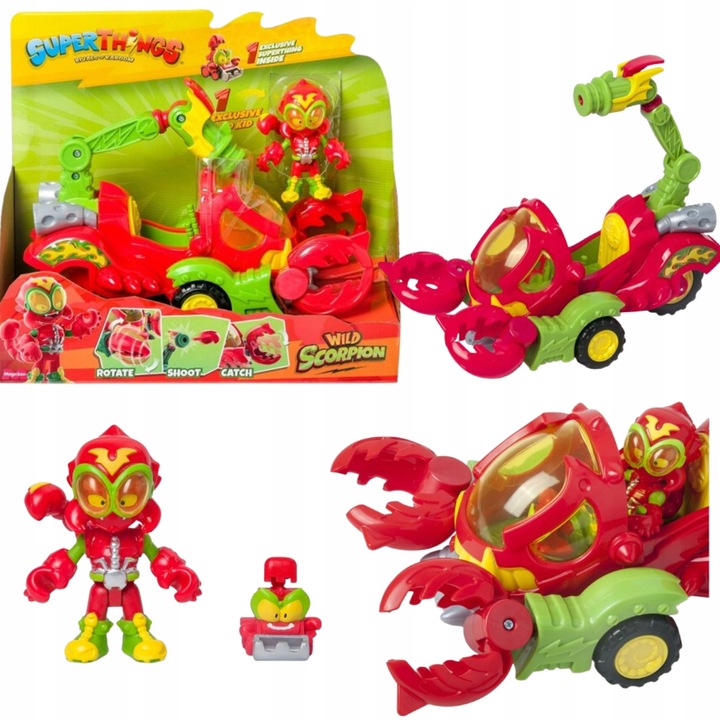 SUPERTHINGS Super Things Zings Zestaw Pojazd Wild Scorpion z Kid Skorpilot