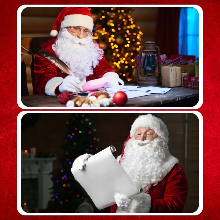 PERUKA I BRODA ZESTAWU ŚWIĘTEGO MIKOŁAJA STRÓJ ŚWIĘTY MIKOŁAJ BOŻ