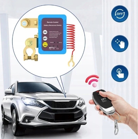 Zdalny automatyczny wyłącznik odłącznik akumulatora 12V 240A 2x pilot