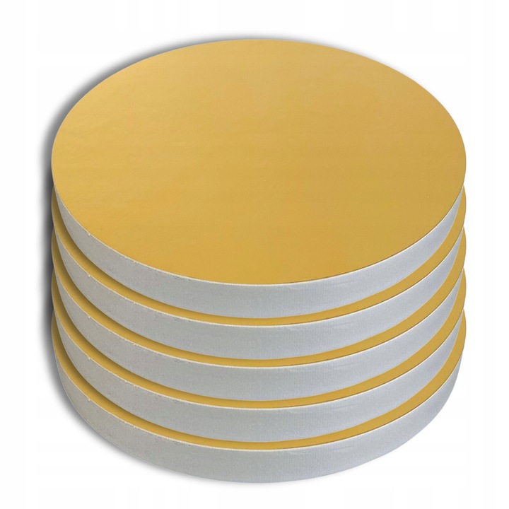 PODKŁAD POD TORT 20 cm ZŁOTY ZESTAW