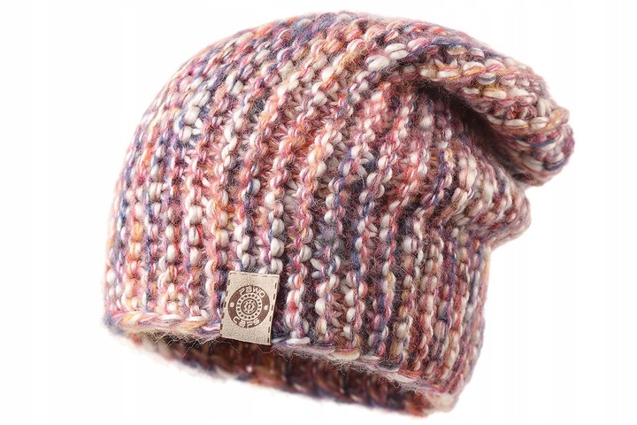 Czapka zimowa damska CHLOE multikolor róż