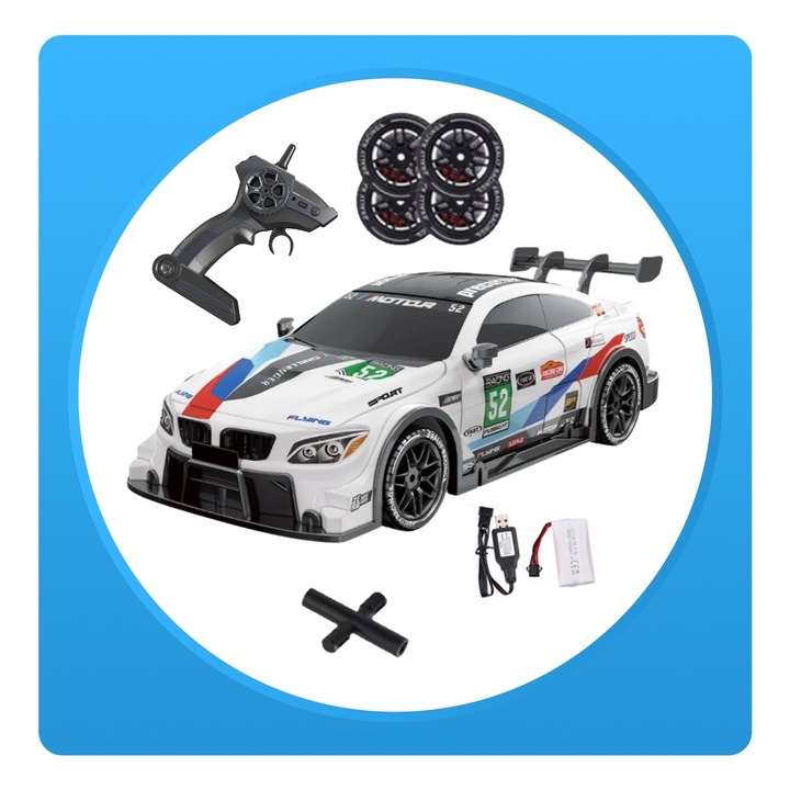 SAMOCHÓD ZDALNIE STEROWANY RC Drift Duży 4x4 AUTO NA PILOT DO DRIFTU LED