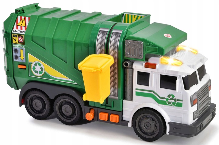 DUŻA ŚMIECIARKA INTERAKTYWNY SAMOCHÓD ŚWIATŁO DŹWIĘK RUCHOME ELEMENTY