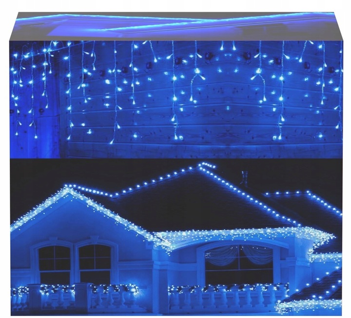 SOPLE 500 LED LAMPKI ZEWNĘTRZNE IP44 STAŁE + FLASH NIEBIESKI