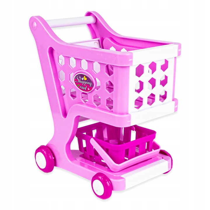 DUŻA INTERAKTYWNA KASA FISKALNA DLA DZIECI KOSZYK WÓZEK + AKCESORIA