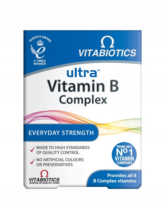 VITABIOTICS Ultra WITAMINA B Complex WITAMINA B1, B2, B3, B6, B12 60 tab.