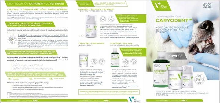 CARYODENT ENZYMATIC TOOTHPASTE 50 ML enzymatyczna pasta do zębów pies kot