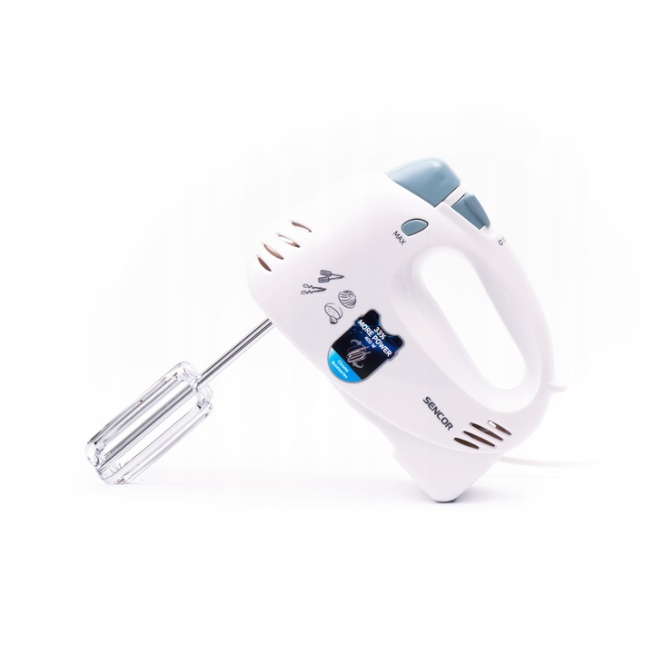 Lekki mikser ręczny blender CICHY 400W TURBO 5 pręd Sencor SHM 5203-EUE3