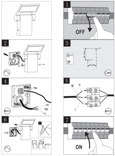 Lampa elewacyjna KINKIET ogrodowy NEO LED 11701 DG - Oświetlenie zewnętrzne