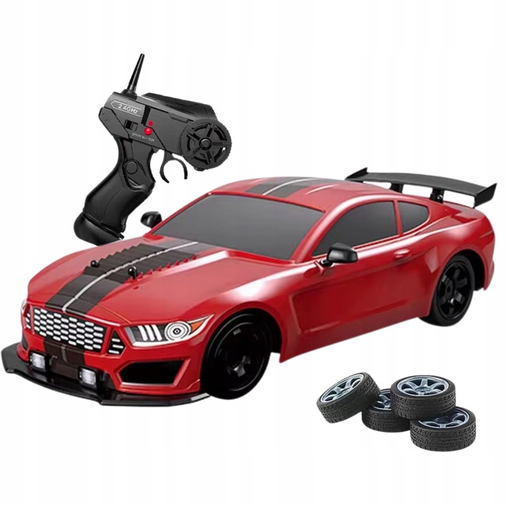 AUTO ZDALNIE STEROWANY DRIFT DUZY SAMOCHÓD NA PILOTA 2.4Gz RC LED DYM 4x4