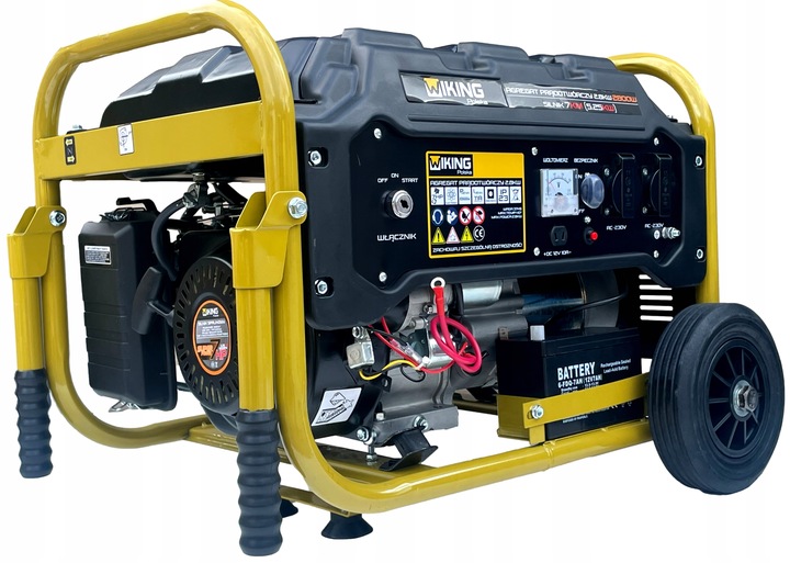 Agregat prądotwórczy 5,25kW generator prądu AVR ele-start koła