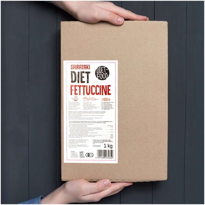 Makaron Konjac - Fettuccine 1000 g diet bezglutenowy KETO bio 1 kg CHEAT
