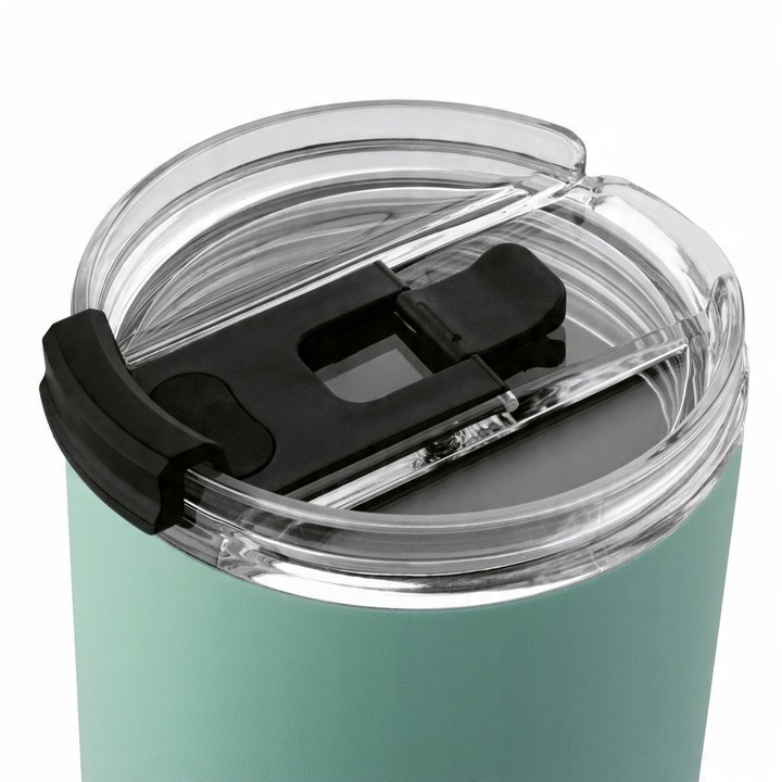 KUBEK TERMICZNY ze słomką PRÓŻNIOWY Konighoffer Davos 420 ml zielony