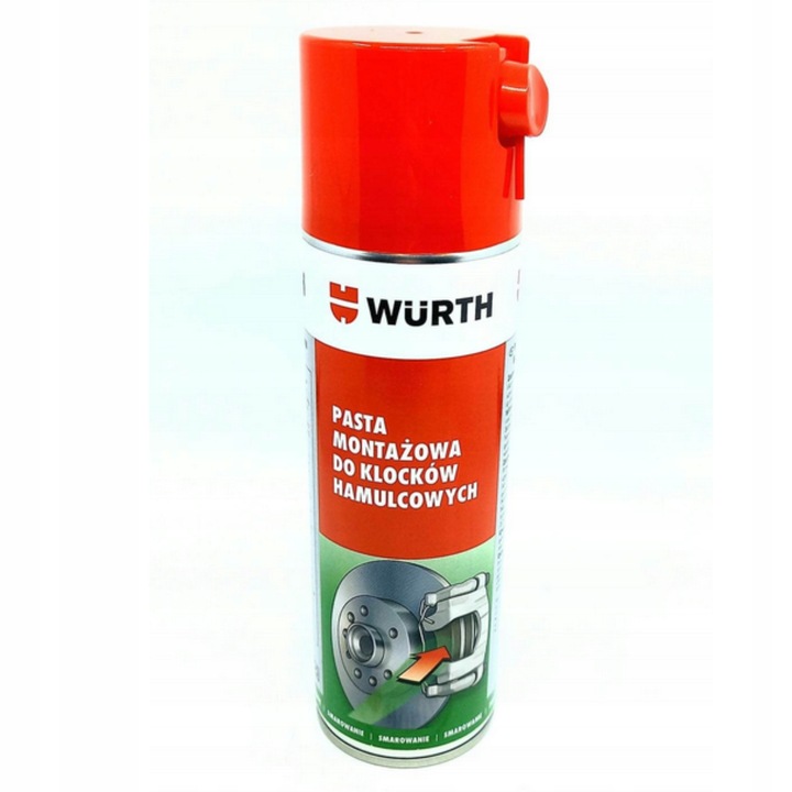 Smar Pasta Do Klocków Hamulcowych WURTH Spray Lube Z Aplikatorem 300 ml