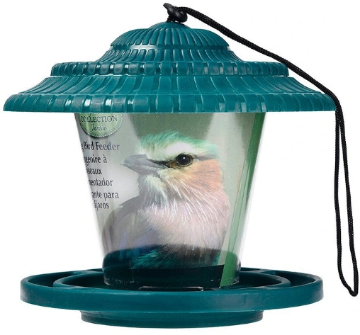 KARMNIK DLA PTAKÓW ZIMUJĄCYCH WISZĄCY BUDKA DOMEK ZIELONY + KARMA GRATIS