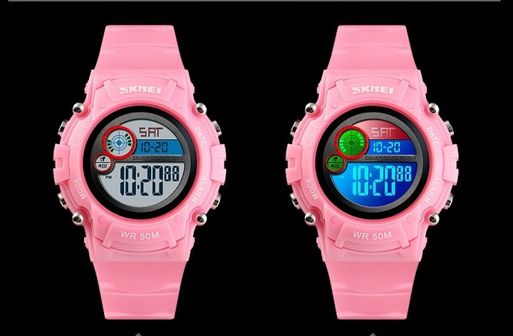 SUPER ZEGAREK DZIECIĘCY KOLOROWE LED NOWY MODEL DLA CHŁOPCA DLA DZIEWCZYNKI