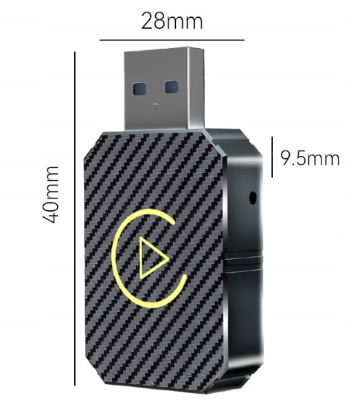 BEZPRZEWODOWY ADAPTER ANDROID AUTO CARPLAY 2 W 1 PLUG AND PLAY MINI CAR AI