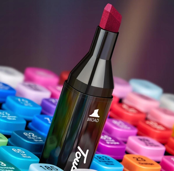 Markery 204 kolory flamastry pisaki dwustronne