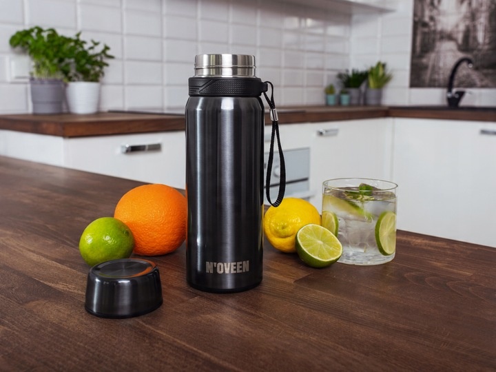 BIDON TERMOS BUTELKA KUBEK TERMICZNY Z UCHWYTEM NA KAWĘ HERBATĘ 700ML SITKO