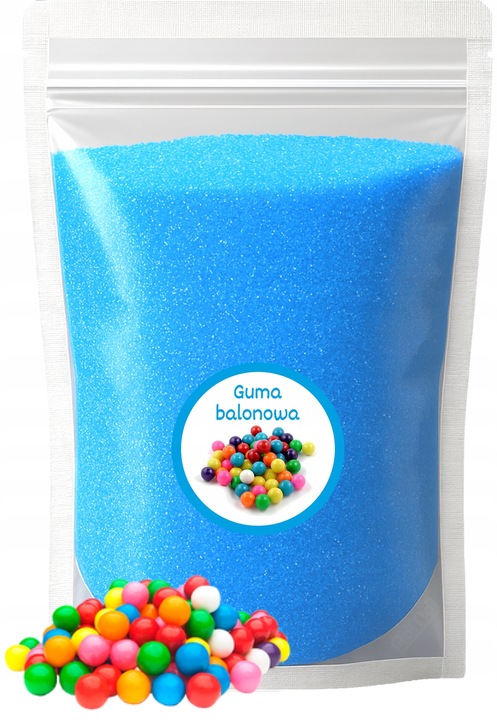 Cukier Kolorowy i Smakowy 4x 1kg Doypack Do Waty Cukrowej Zestaw