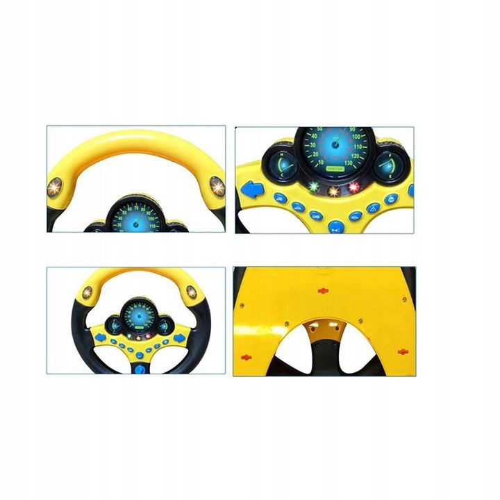 Kierownica zabawka INTERAKTYWNA DLA CHŁOPCA dźwięki symulator jazdy