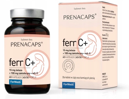 ForMeds PRENACAPS ferr C Żelazo + WITAMINA C ciąża